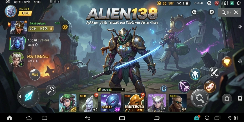 Tampilan utama ALIEN138 yang praktis dan intuitif.