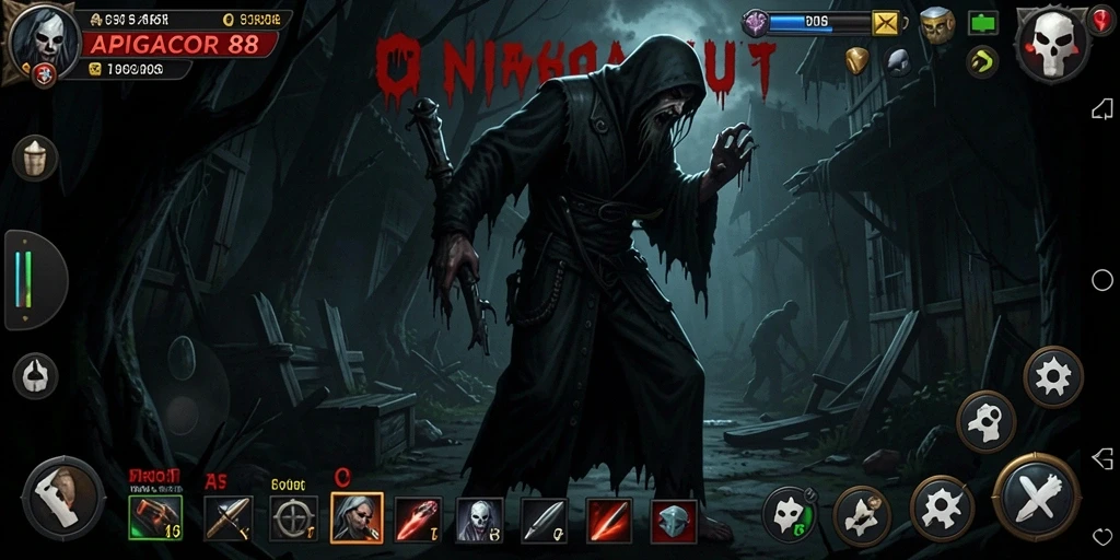 Gameplay APIGACOR88 dengan elemen horor yang menakutkan.