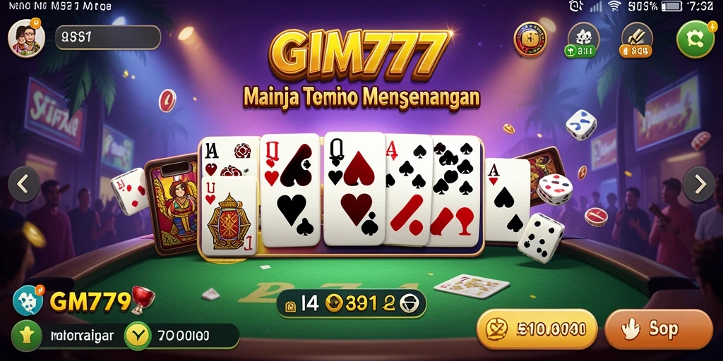 Tampilan menarik saat bermain Domino di GIM777.