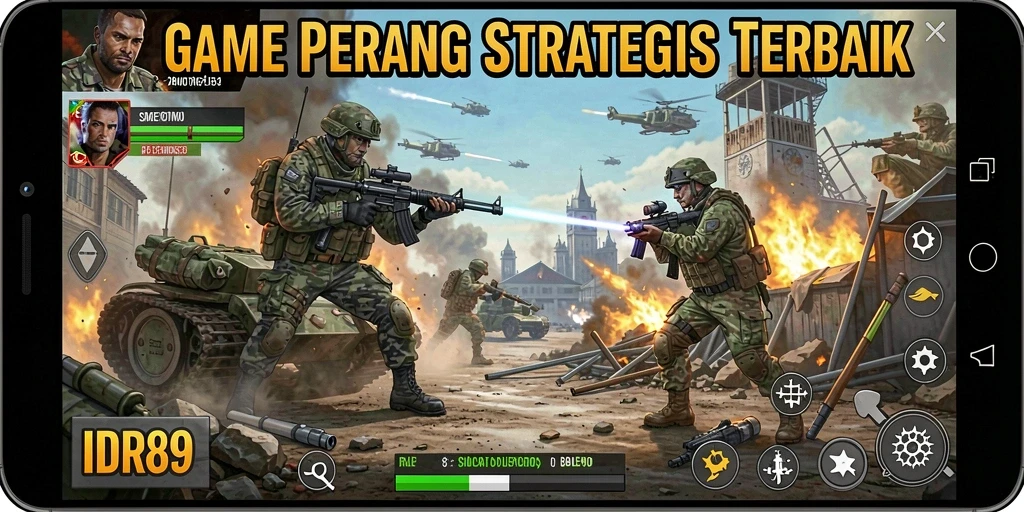 Tangkapan layar IDR89 menunjukkan aksi pertempuran seru dalam TPS.