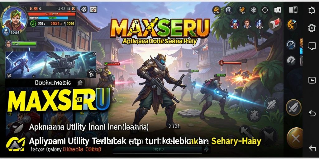 Screenshot utama MAXSERU menunjukkan antarmuka nyaman untuk pengaturan Utility.