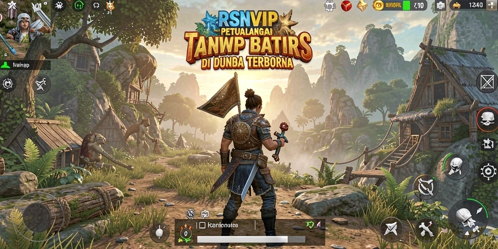 Tangkapan layar utama RSNVIP menunjukkan pengalaman eksplorasi yang memukau dalam game Open World.